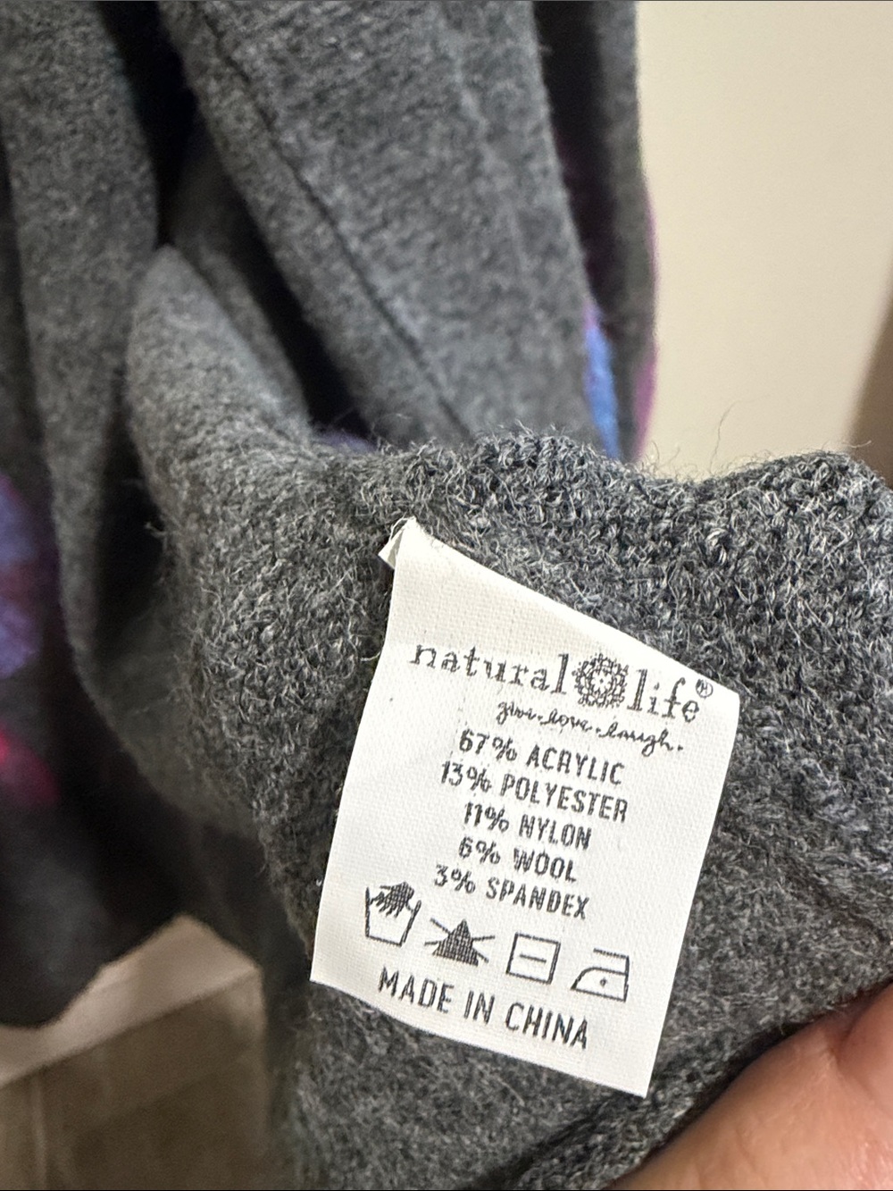 Natural Life Lexie Intarsia Cardigan Sweater Size S/M - Picture 6 of 9